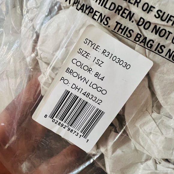 DKNY Monogrammed Handbag “Brown” - Picture 4 of 9